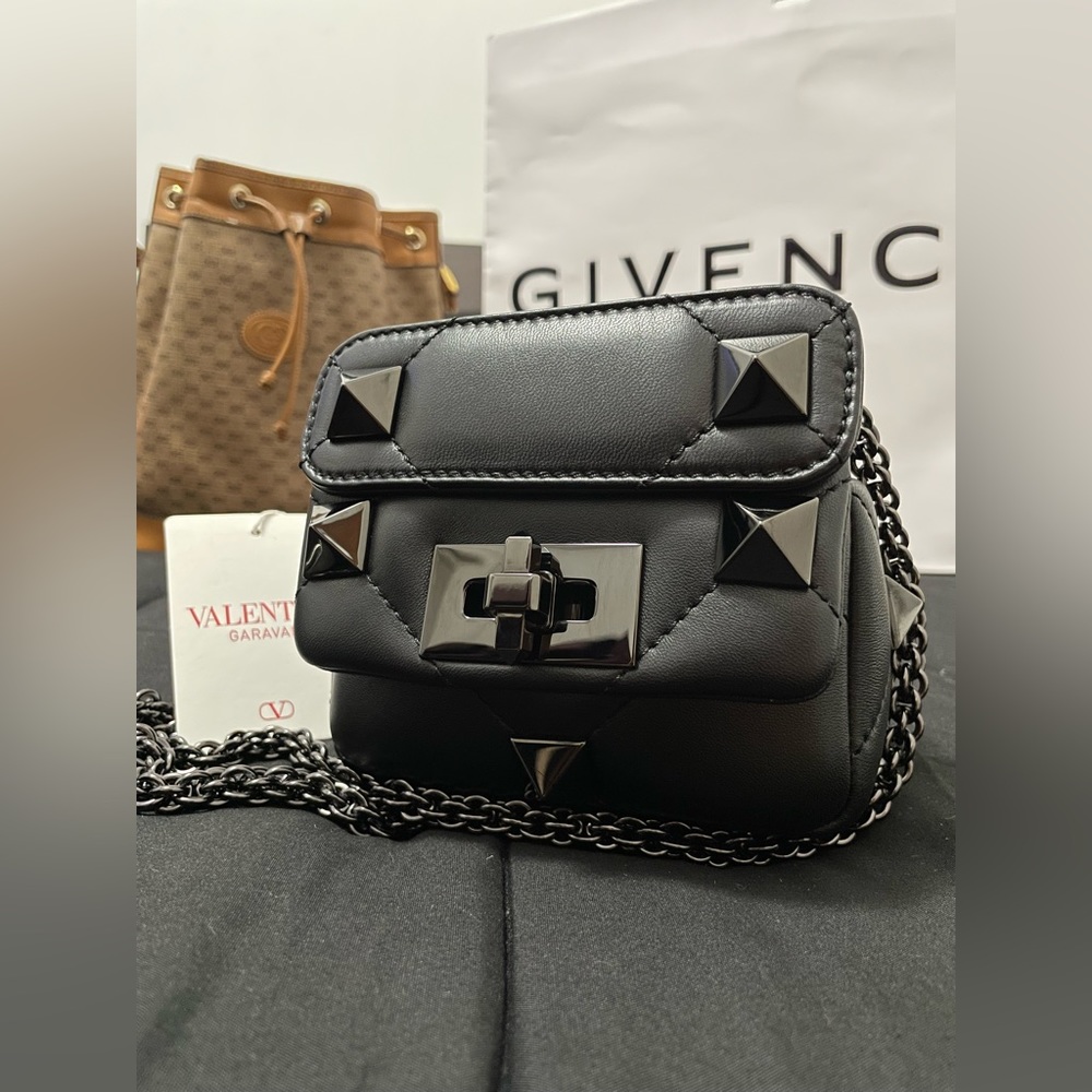 Valentino Mini Roman Stud Black